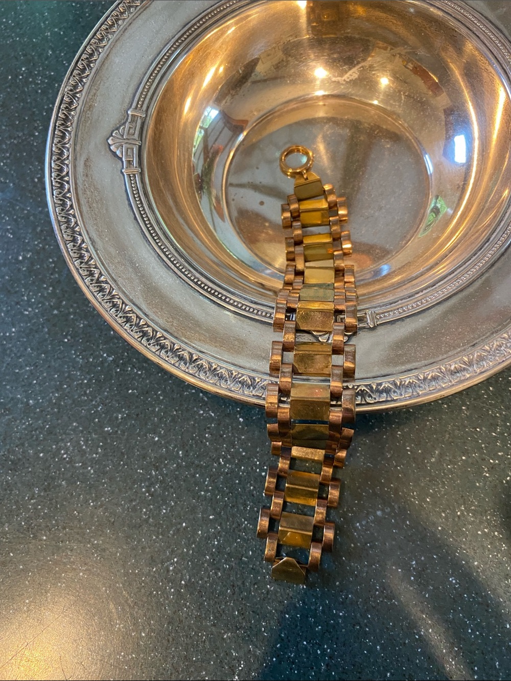 Rose Gold Filled Track Bracelet - Picture 3 of 5